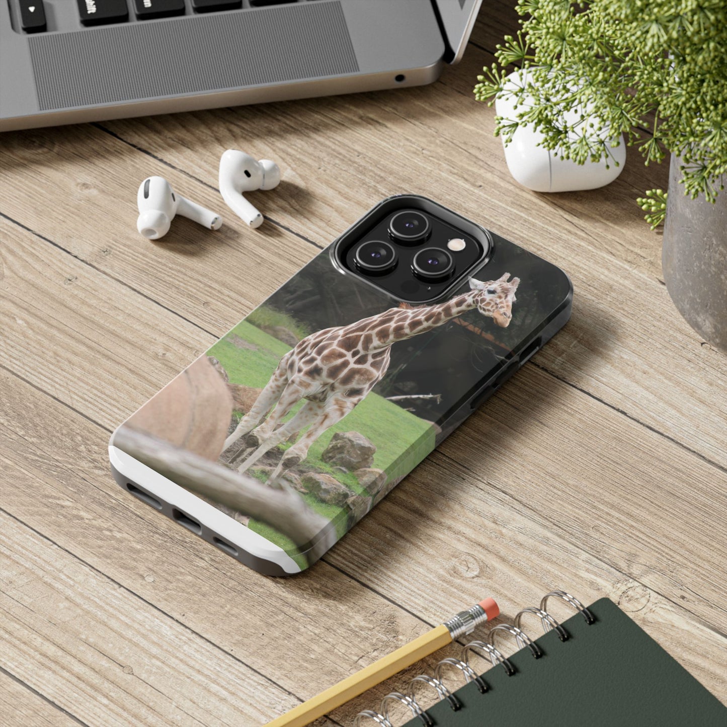 Giraffe Tough Phone Case - Durable Wildlife Protection