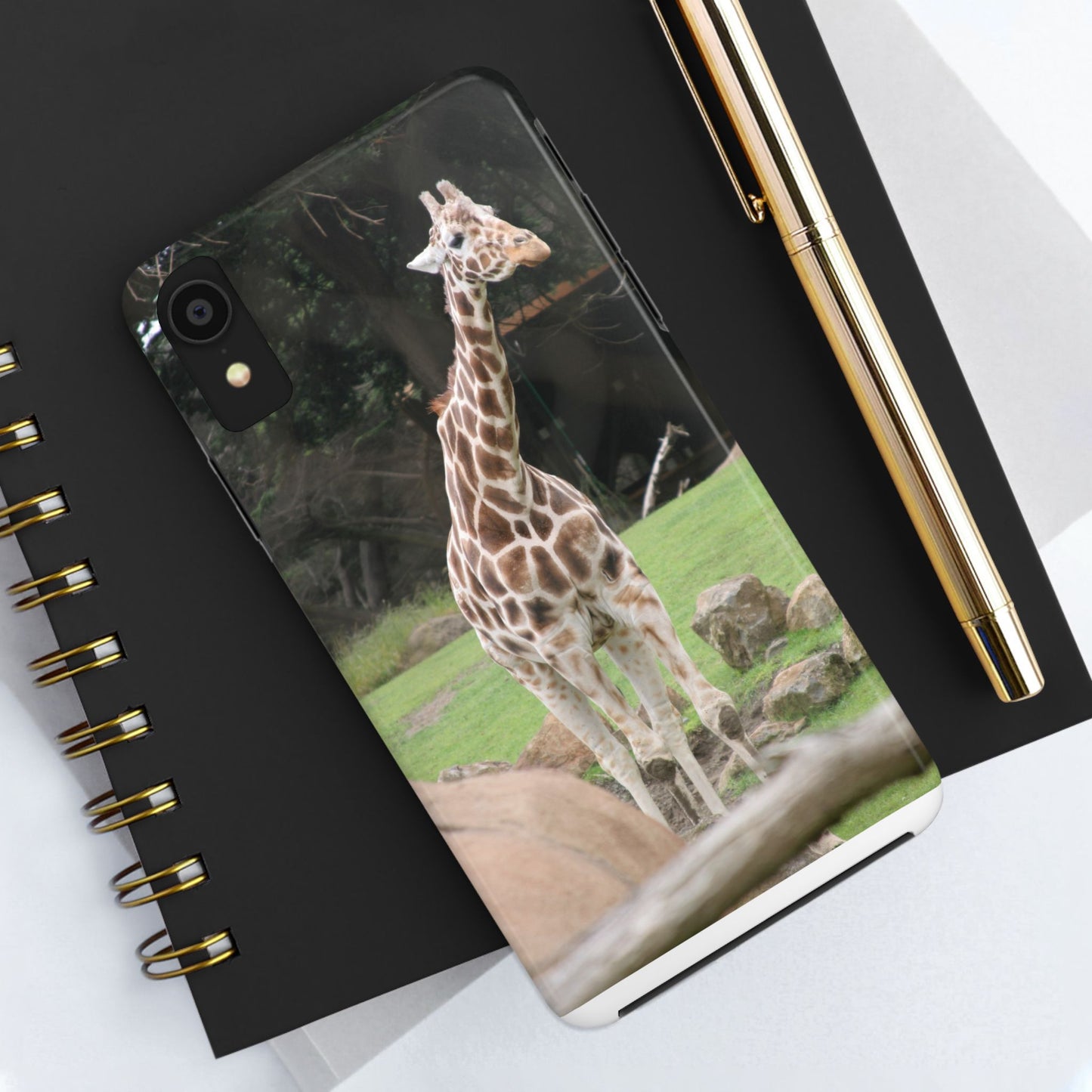 Giraffe Tough Phone Case - Durable Wildlife Protection