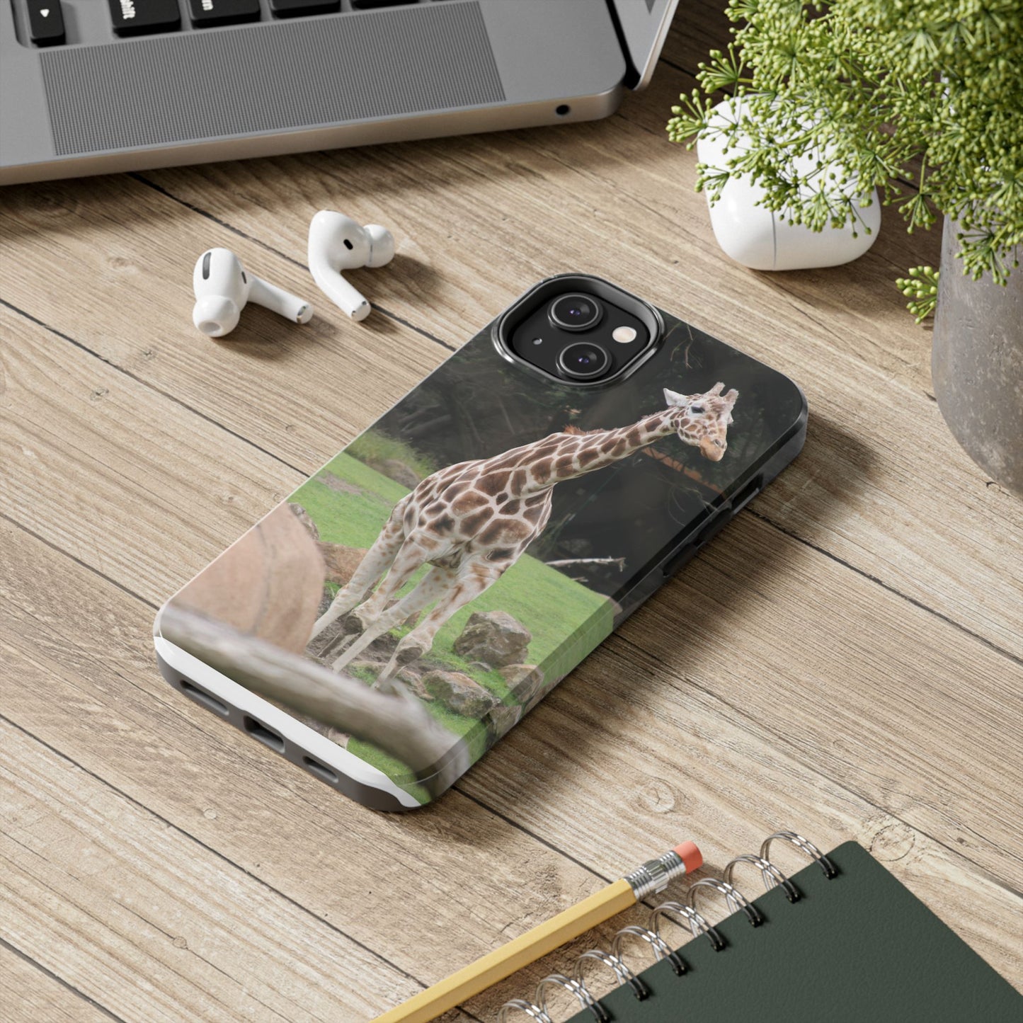 Giraffe Tough Phone Case - Durable Wildlife Protection