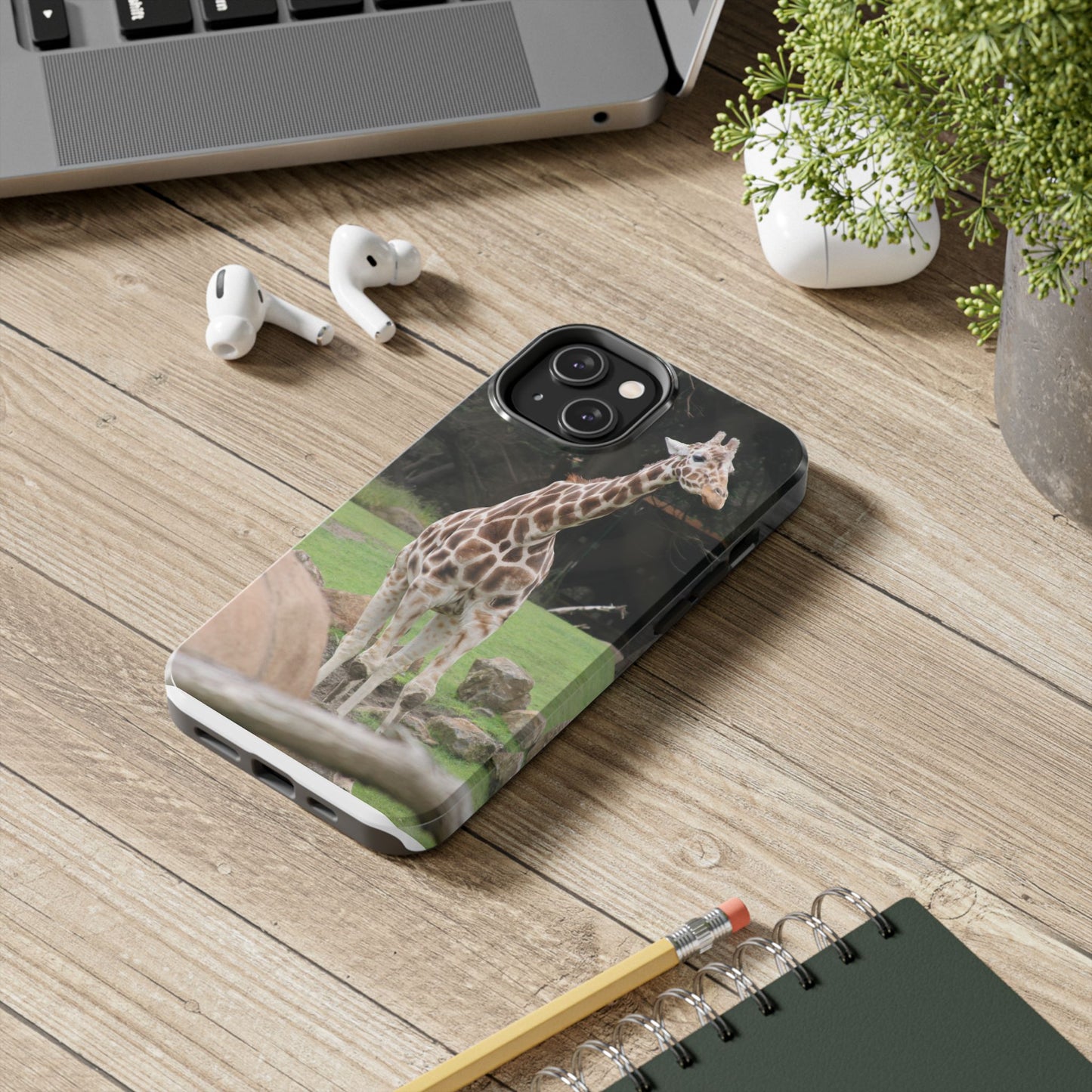 Giraffe Tough Phone Case - Durable Wildlife Protection