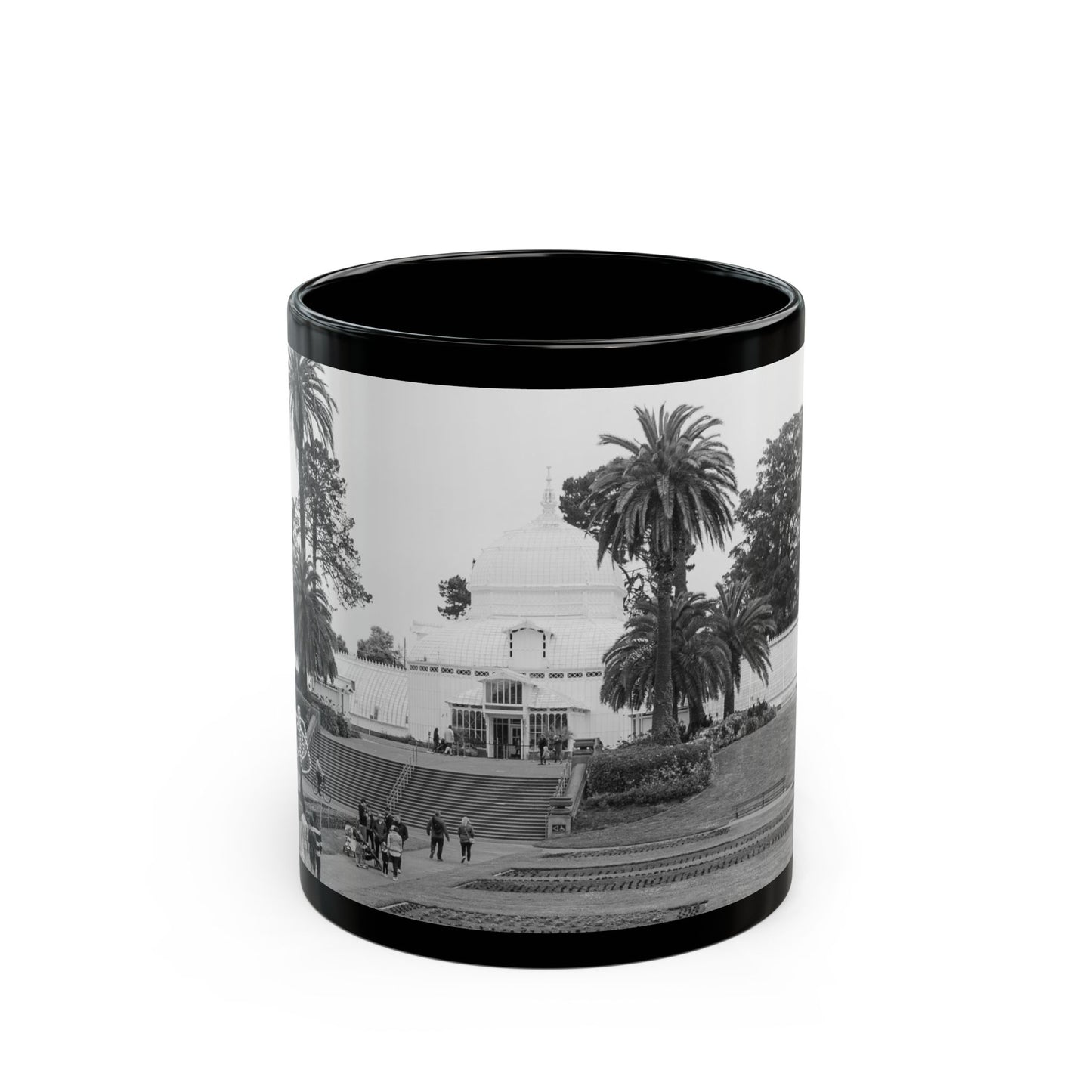 Mug - Conservatory of Flowers Golden Gate Park San Francisco in Black & White