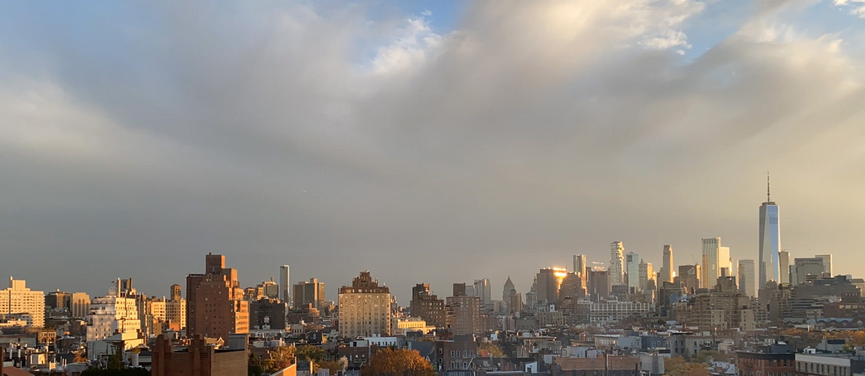 Downtown Manhattan sunset